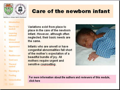 Care of the newborn infant module Care of the newborn infant module